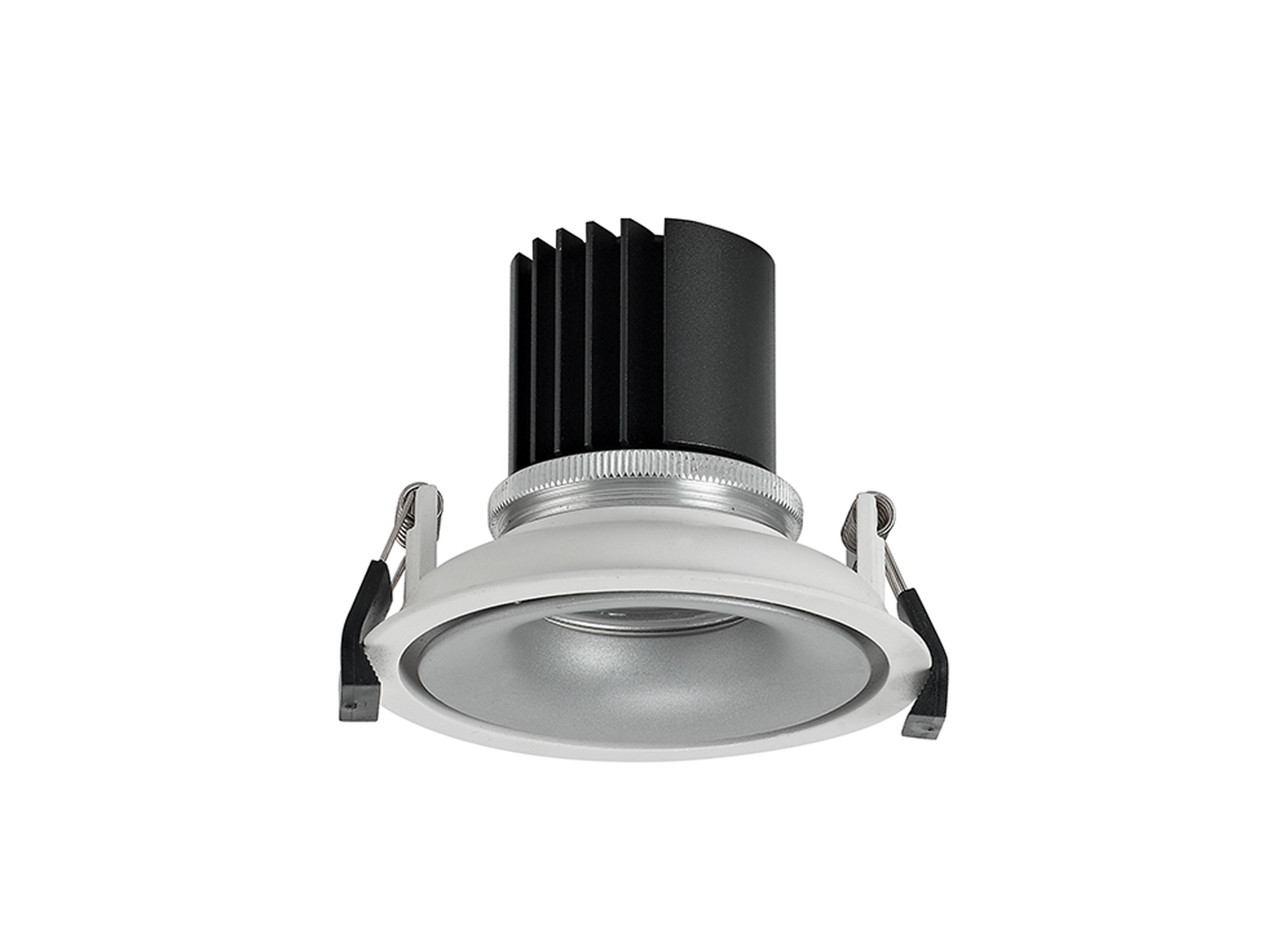 DM202036  Bolor 9 Tridonic Powered 9W 2700K 770lm 24° CRI>90 LED Engine White/Silver Fixed Recessed Spotlight; IP20
